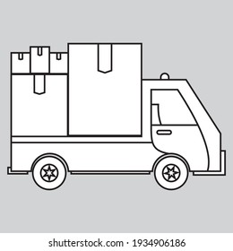 Cargo truck vehicle service,vector illustration eps 10