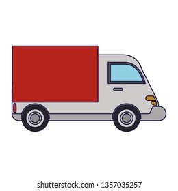 Cargo truck vehicle symbol