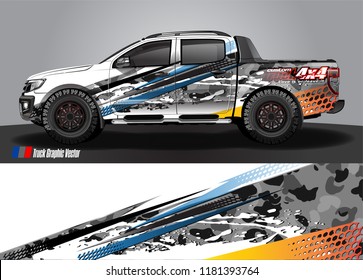 cargo truck wrap design vector. abstract background for vehicle vinyl branding