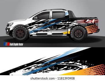 cargo truck wrap design vector. abstract background for vehicle vinyl branding