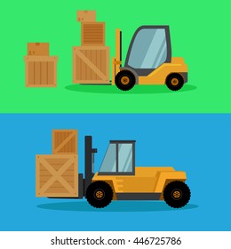 cargo trucks and vans,  forklift