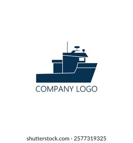 cargo Tug ship vector icon