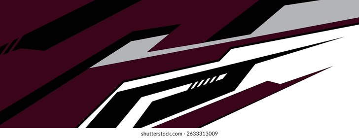 Cargo van decal design vector. Graphic abstract stripe racing background kit designs for wrap vehicle, race car, branding car.