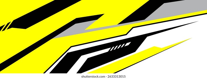 Cargo van decal design vector. Graphic abstract stripe racing background kit designs for wrap vehicle, race car, branding car.