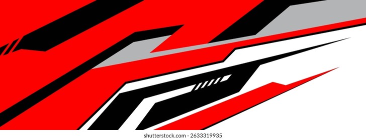 Cargo van decal design vector. Graphic abstract stripe racing background kit designs for wrap vehicle, race car, branding car.
