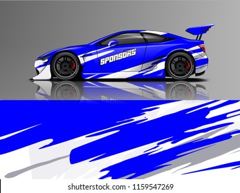 Cargo van decal designs, truck and car wrap vector. Graphic abstract stripe designs for advertisement, race, adventure and livery car