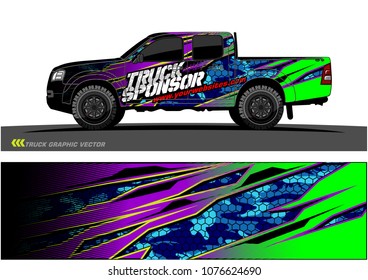 
Cargo van graphic vector. abstract racing shape with modern camouflage design for vehicle vinyl wrap 

