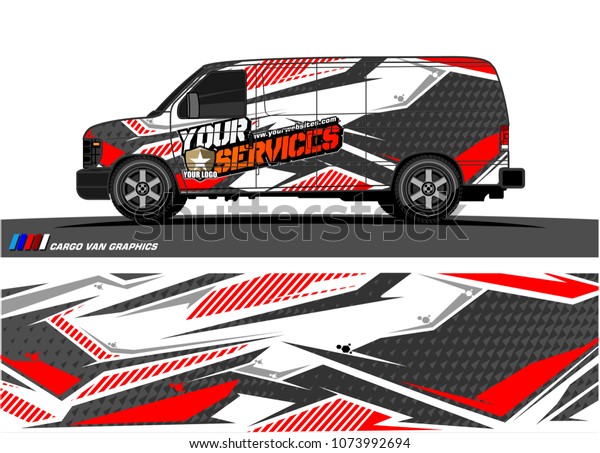 \
Cargo van graphic\
vector. abstract racing shape with modern camouflage design for\
vehicle vinyl wrap \
