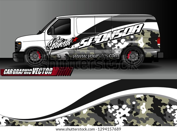 cargo van livery
graphic vector. abstract race style background design for vehicle
vinyl wrap and car branding
