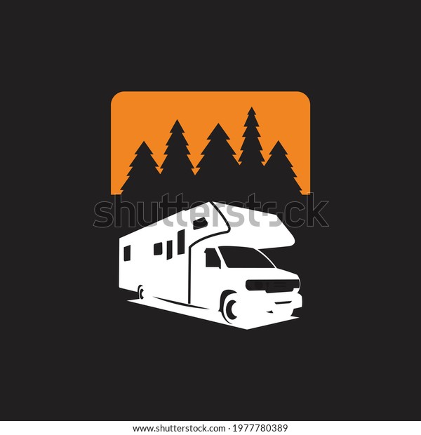 Cargo van logo\
illustration template\
vector