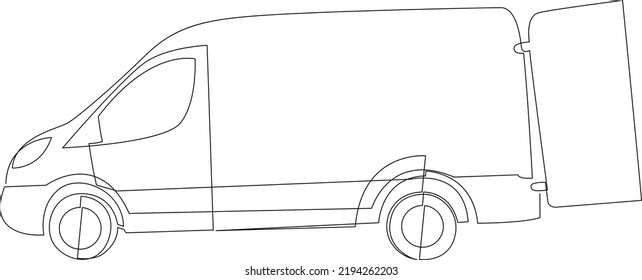 10,170 Cargo van drawing Images, Stock Photos & Vectors | Shutterstock