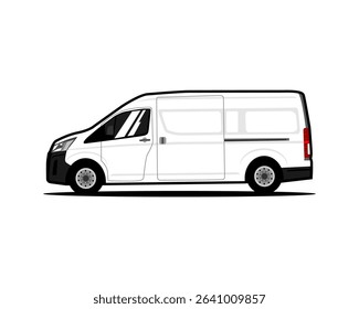 cargo van transport vehicle car illustration