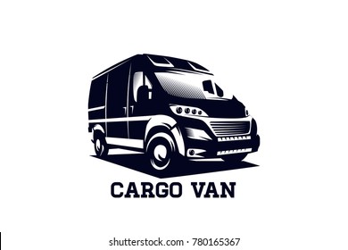 cargo van vector