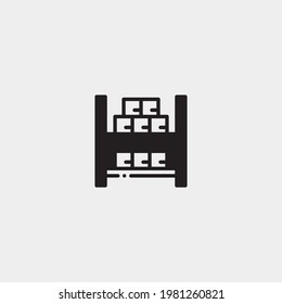 Cargo vector icon illustration sign