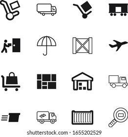 cargo vector icon set such as: start, aviation, house, jet, carriage, crate, texture, brown, desk, unit, find, trailer, web, ui, trucking, up, railroad, home, metal, old, transparent, free, train