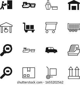 conjunto de iconos de vectores de carga como: crucero, web, vacaciones, automóvil, viaje, cerrado, paquete, escritorio, viaje, mensajería, express, enviar, cuadrado, viejo, escoger, botón, rojo, etiqueta, arte, rueda, velocidad, gratis, contorno