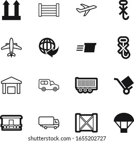 cargo vector icon set such as: warehouse, store, glass, worldwide, lorry, cart, view, shop, wing, unit, profile, back, care, silhouette, world, logo, earth, wheel, square, stock, arrow, trailer