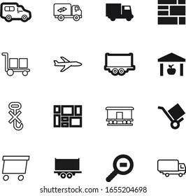 cargo vector icon set such as: home, pack, hooks, hook, button, carriage, logo, aviation, find, food, train, closed, trolley, railroad, airplane, trendy, aircraft, shop, relocation, use, label