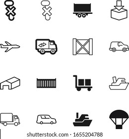 cargo vector icon set such as: view, relocation, circle, cardboard, fly, carton, stock, freight, industry, house, parachute, supply, plane, airplane, cart, wood, rescue, shipment, wooden, lorry, pine