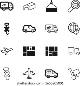 cargo vector icon set such as: wide, shopping, abstract, automobile, stock, auto, carton, no, lorry, house, fragile, glass, distribution, free, lifting, style, sphere, ui, cardboard, wheelbarrow