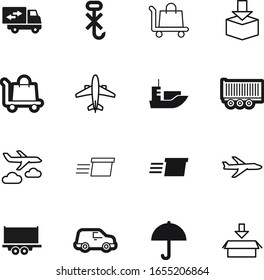 cargo vector icon set such as: holiday, use, home, pallets, simple, abstract, thin, water, download, tag, road, ship, down, lines, drop, web, airport, long, dry, vacation, pack, sea, hooks, boat