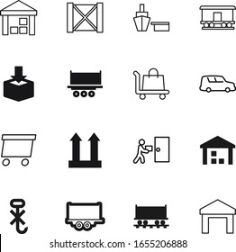 cargo vector icon set such as: pine, ship, speed, distribution, no, brown, post, back, wheel, mail, move, courier, paper, silhouette, shape, view, arrow, trailer, warning, wooden, handle, man