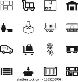 cargo vector icon set such as: up, drop, fragile, order, ocean, speed, open, texture, road, stock, warning, use, hook, crate, web, brown, red, hooks, grey, shopping, pack, dock, containers, house
