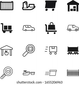 cargo vector icon set such as: express, containers, art, drawing, grey, simple, cartoon, railway, magnifying, market, pixel, commercial, carriage, free, road, rail, yacht, wheelbarrow, courier, post