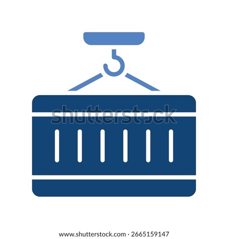 Cargo Vector for Industrial Shipping and Delivery, Shipping box icon, factory goods and freight transportation