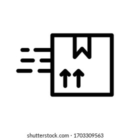 cargo vector thin line icon 