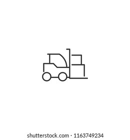 Cargo vehicle vector icon