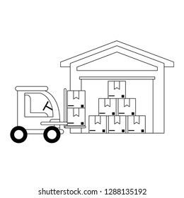 Cargo vehicle and warehouse