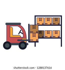 Cargo vehicle and warehouse