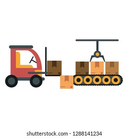 Cargo vehicle and warehouse