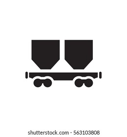 cargo wagon icon illustration isolated vector sign symbol