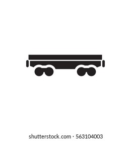 cargo wagon icon illustration isolated vector sign symbol