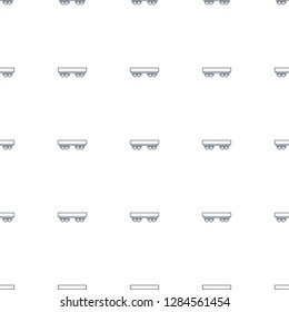 cargo wagon icon pattern seamless white background. Editable line cargo wagon icon. cargo wagon icon pattern for web and mobile.