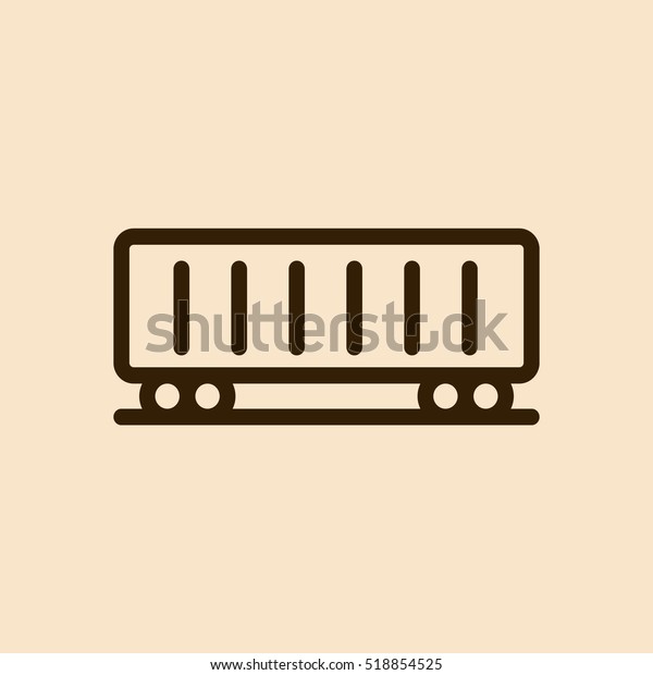 Cargo\
Wagon Train Container Minimalistic Flat Line\
Icon