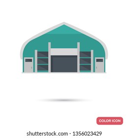 Cargo warehouse color flat icon for web and mobile design