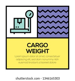 CARGO WEIGHT ICON CONCEPT