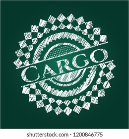 Cargo written with chalkboard texture