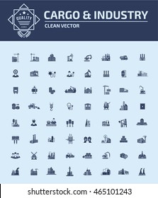 Cargo,Factory,Construction icon,Industry icon set,vector
