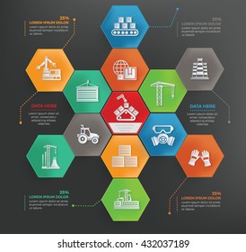 Cargo,shipping info graphic design,vector