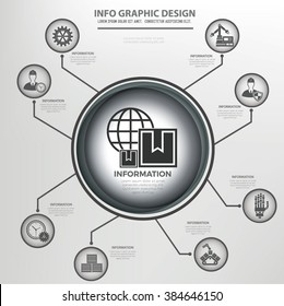 Cargo,shipping,engineering info graphics design,clean vector