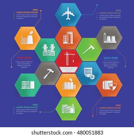 
Cargo,shipping,industry info graphic design,vector