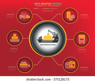 
Cargo,shipping,logistic Infographics Design,clean vector