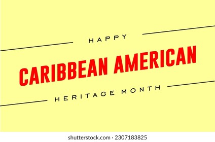 caribbean american heritage month background template
