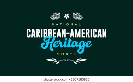 caribbean american heritage month background template