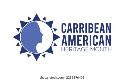 Caribbean American Heritage Month in June. banner design template Vector illustration background design.