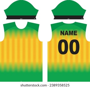 Vector de diseño de Jersey de Cricket del Caribe
